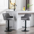Set of 2 Adjustable Counter Height Bar Chairs for Kitchen