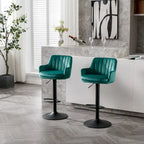 Set of 2 Adjustable Counter Height Bar Chairs for Kitchen