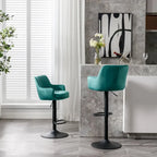 Set of 2 Adjustable Counter Height Bar Chairs for Kitchen