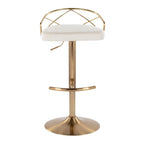 Silver Orchid Charlotte Glam Adjustable Bar Stool (Set of 2)