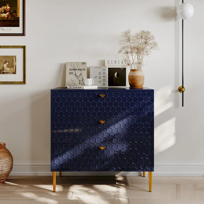 Morden Wood Furniture 3-Drawer Dresser Chest