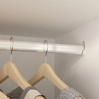 47.2 Lacquered Armoires Wardrobes With Mirror Door 5 Drawer in White