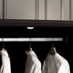 47.2 Lacquered Armoires Wardrobes With Mirror Door 5 Drawer in White