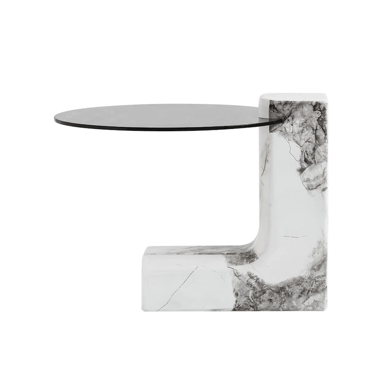 Set of 2 Round Nesting Coffee Table Set