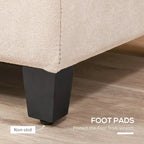 Storage Bench,End of Bed Bench, Linen Fabric Storage Chest with Lift Top, Tufted Ottoman with Storage for Living Room