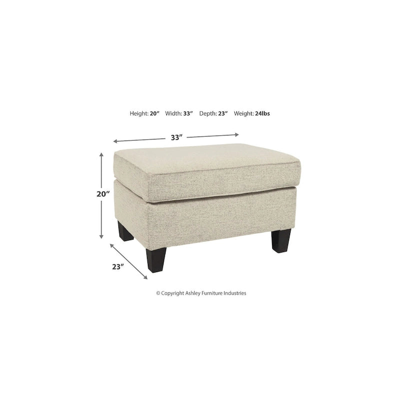 Soletren Stone Oversized Ottoman