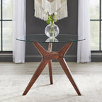 Lifestorey Trita Round Glass Table