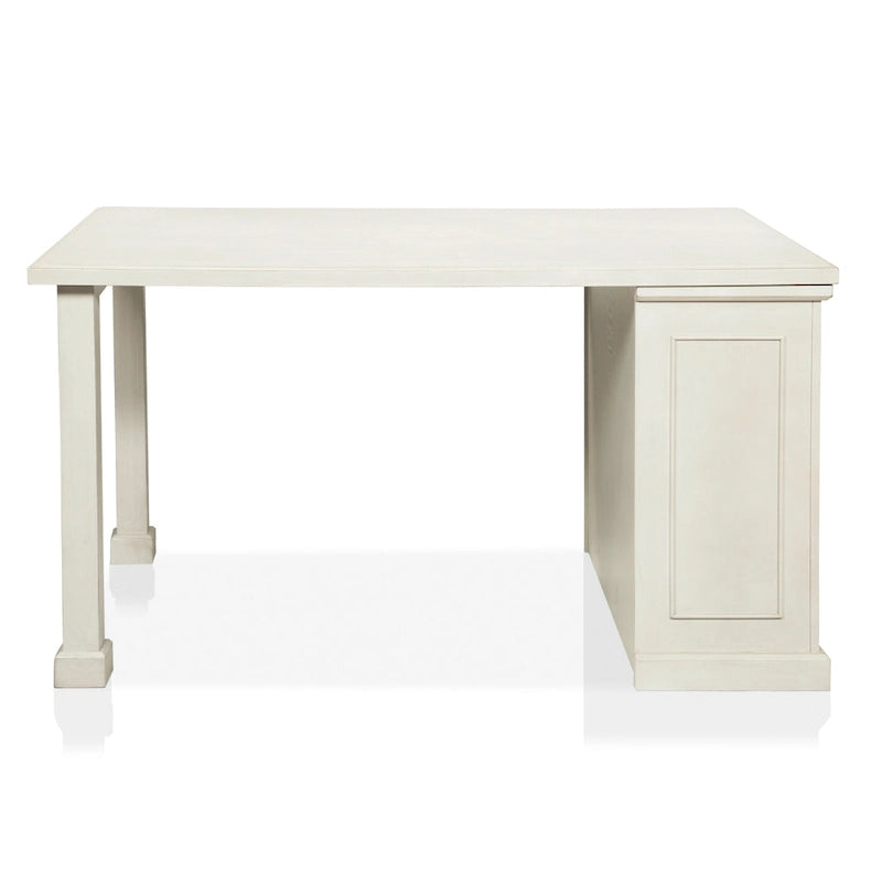 Tia Transitional Antique White Wood Multi-Storage 3-Piece Kitchen Island Set by