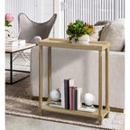 New Ridge Home Goods Harrison Narrow Side Tables, Set of 2, Distressed Oak