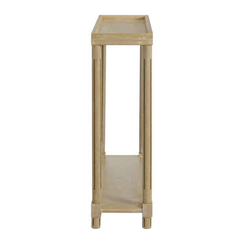 New Ridge Home Goods Harrison Narrow Side Tables, Set of 2, Distressed Oak