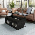 DH BASIC Transitional Black Oak 44-inch Lift-top Coffee Table by Denhour