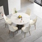 Set of 2 Upholstered PU Leather Dining Chairs Side Chair