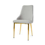 Set of 2 Upholstered PU Leather Dining Chairs Side Chair
