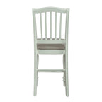 Cumberland Creek Nutmeg White Slat Back Counter Chair (Set of 2)