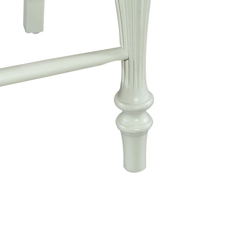 Cumberland Creek Nutmeg White Slat Back Counter Chair (Set of 2)