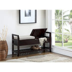 Copper Grove Jessup Espresso Storage Shoe Bench