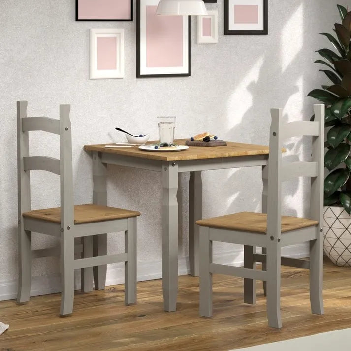 Solid Wood Dining Chairs (Set of 2) Farmhouse - Corona Collection