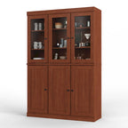 Palace Imports 100% Solid Wood China Pantry with Glass or Solid Wood Doors and 2-Drawers - 48.5 x 71.5