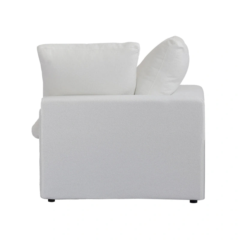 L Shape Couches for Living Room, Modern Modular Convertible Sectional Sofa Couch with Removable Cushion Covers