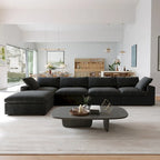 L Shape Couches for Living Room, Modern Modular Convertible Sectional Sofa Couch with Removable Cushion Covers