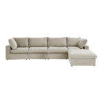 L Shape Couches for Living Room, Modern Modular Convertible Sectional Sofa Couch with Removable Cushion Covers