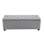 Porthos Home Hekla Fabric Upholstered Flip Top Storage Ottoman Bench
