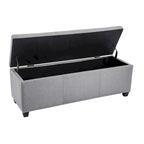 Porthos Home Hekla Fabric Upholstered Flip Top Storage Ottoman Bench
