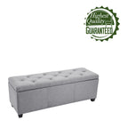 Porthos Home Hekla Fabric Upholstered Flip Top Storage Ottoman Bench