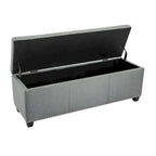 Porthos Home Hekla Fabric Upholstered Flip Top Storage Ottoman Bench