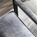 US Pride Furniture Hosam 25.4 PU/Microfiber Upholstery Metal Arms Chair