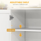 HOMCOM Kitchen Island with Storage, Rolling Kitchen Island on Wheels with Drawer, 3 Cabinets, Stainless Steel Countertop