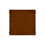 Ingrid Wood Farmhouse Side Table with 2 Shelves