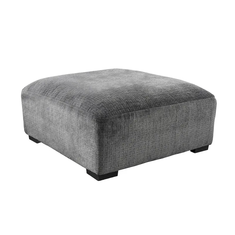 Kintra Contemporary Chenille Padded Cocktail Ottoman by Furniture of America