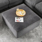 Kintra Contemporary Chenille Padded Cocktail Ottoman by Furniture of America