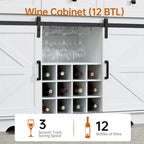Ukuowu Farmhouse Buffet Cabinet with Storage for Kitchen, Dining Room, Reclaimed Barnwood