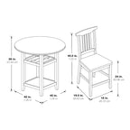Simmons Antique White and Brown 5-piece Dining Set