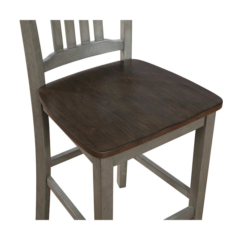 Simmons Antique White and Brown 5-piece Dining Set