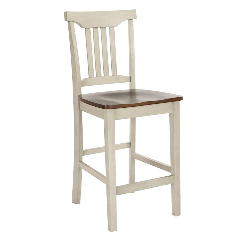 Simmons Antique White and Brown 5-piece Dining Set