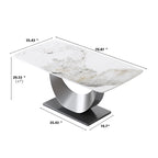 71 Modern Rectangular Sintered Stone Dining Table