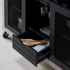 Furniture of America Sene Contemporary 4-shelf Rolling Buffet
