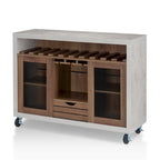Furniture of America Sene Contemporary 4-shelf Rolling Buffet