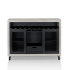 Furniture of America Sene Contemporary 4-shelf Rolling Buffet