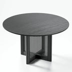 Solid Wood 52 Round Dining Table for 6 People Nordic style - 52*30