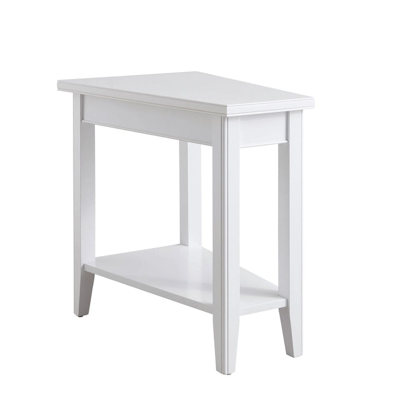 Leick Home Laurent Recliner Wedge Table with Shelf