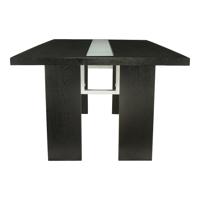 Furniture of America Lumina Contemporary 76-inch Glass Dining Table With LED