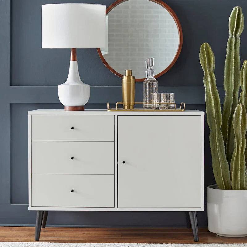 Carson Carrington Horsens 3-Drawer Mid-Century Modern Buffet/Sideboard