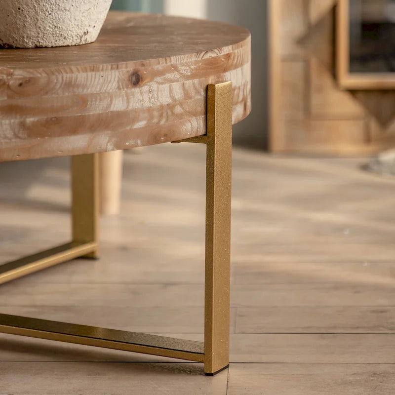 31.29 Modern Retro Splicing Round Coffee Table