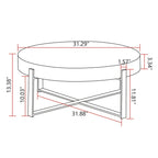 31.29 Modern Retro Splicing Round Coffee Table