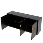 Media Entertainment Center, Console Table with Adjustable Shelves,Storage Sideboard Cabinet for Living Room
