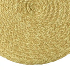 Jaipur Living Saba Solar Round Indoor/Outdoor Polyester Pouf Ottoman/Foot Stool - 18X18X12